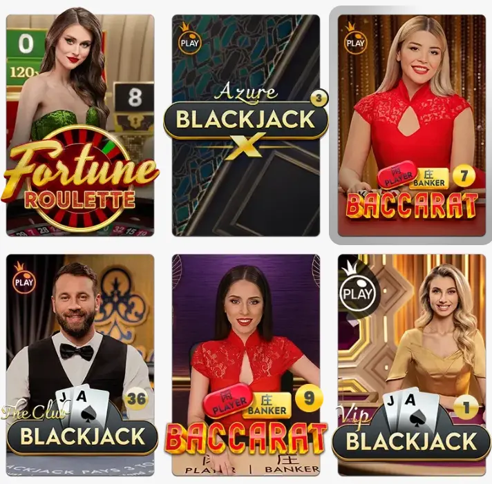Games at Luck Live Casino